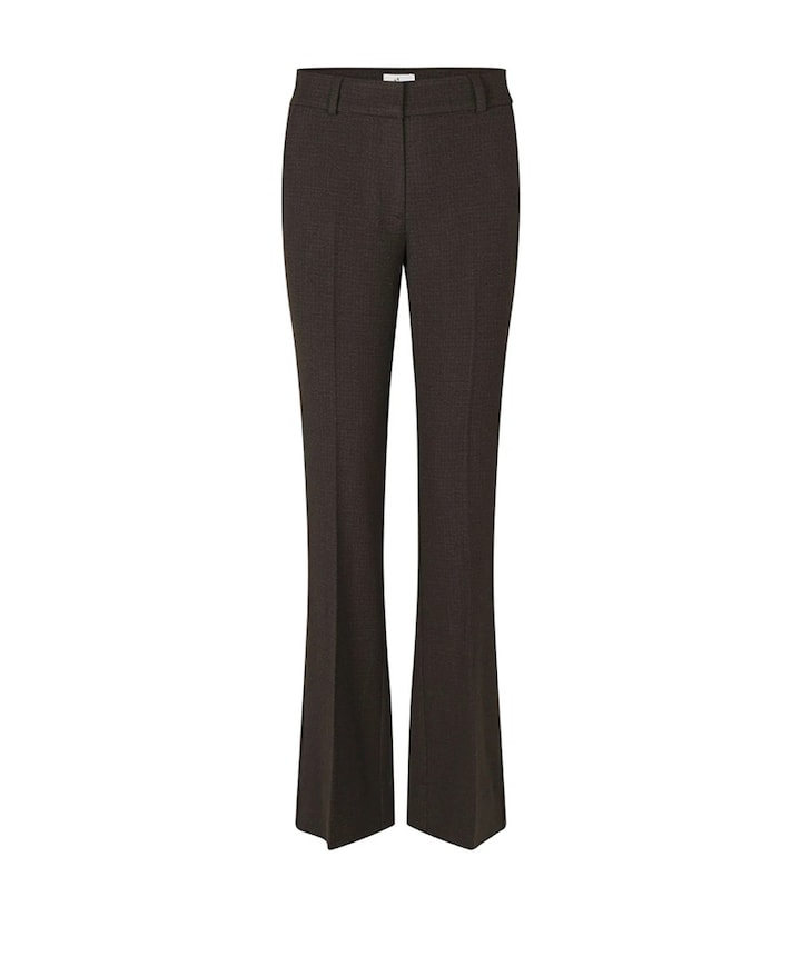 CLARAFV 032 MOCCA CHECK dames pantalon bruin