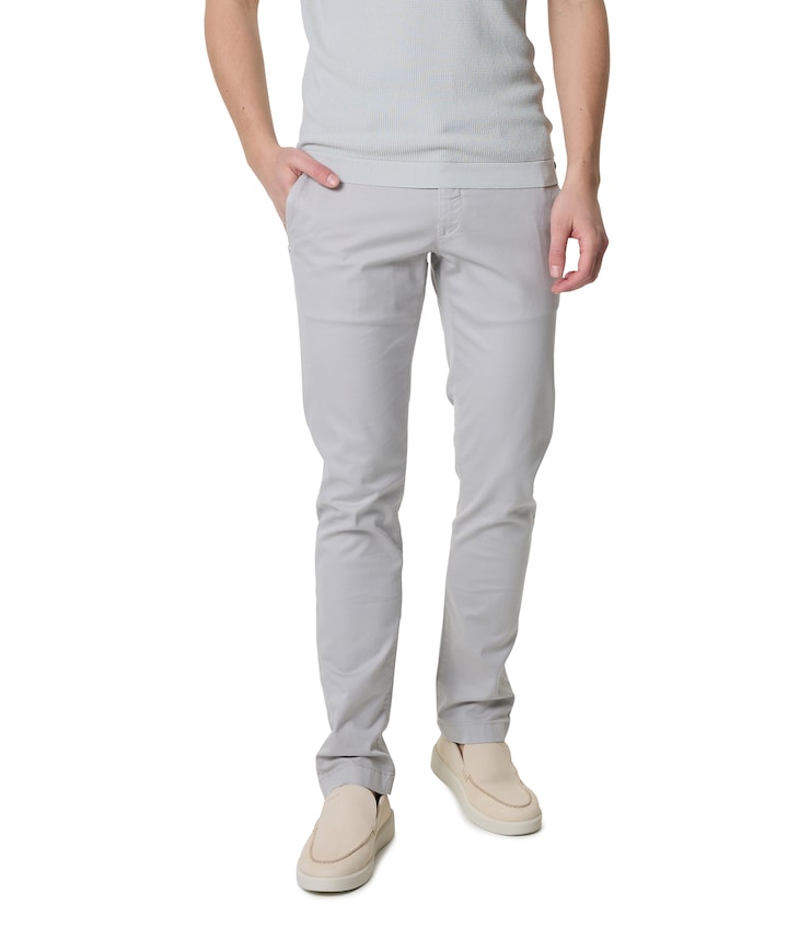 Bobby Slim Fit Pantalone heren pantalon grijs