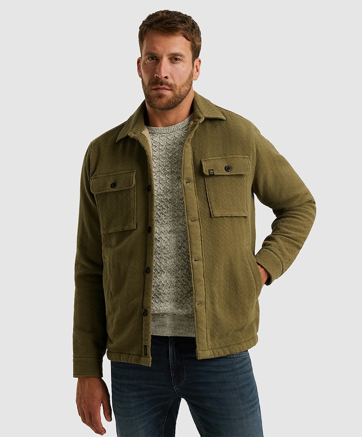 Heren overshirt groen