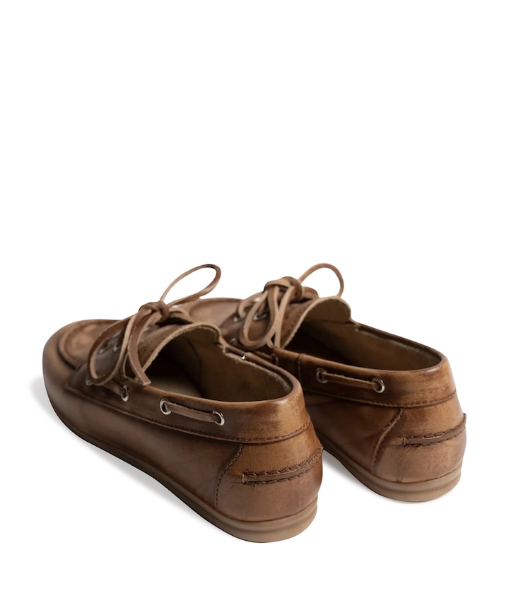 dames mocassins bruin