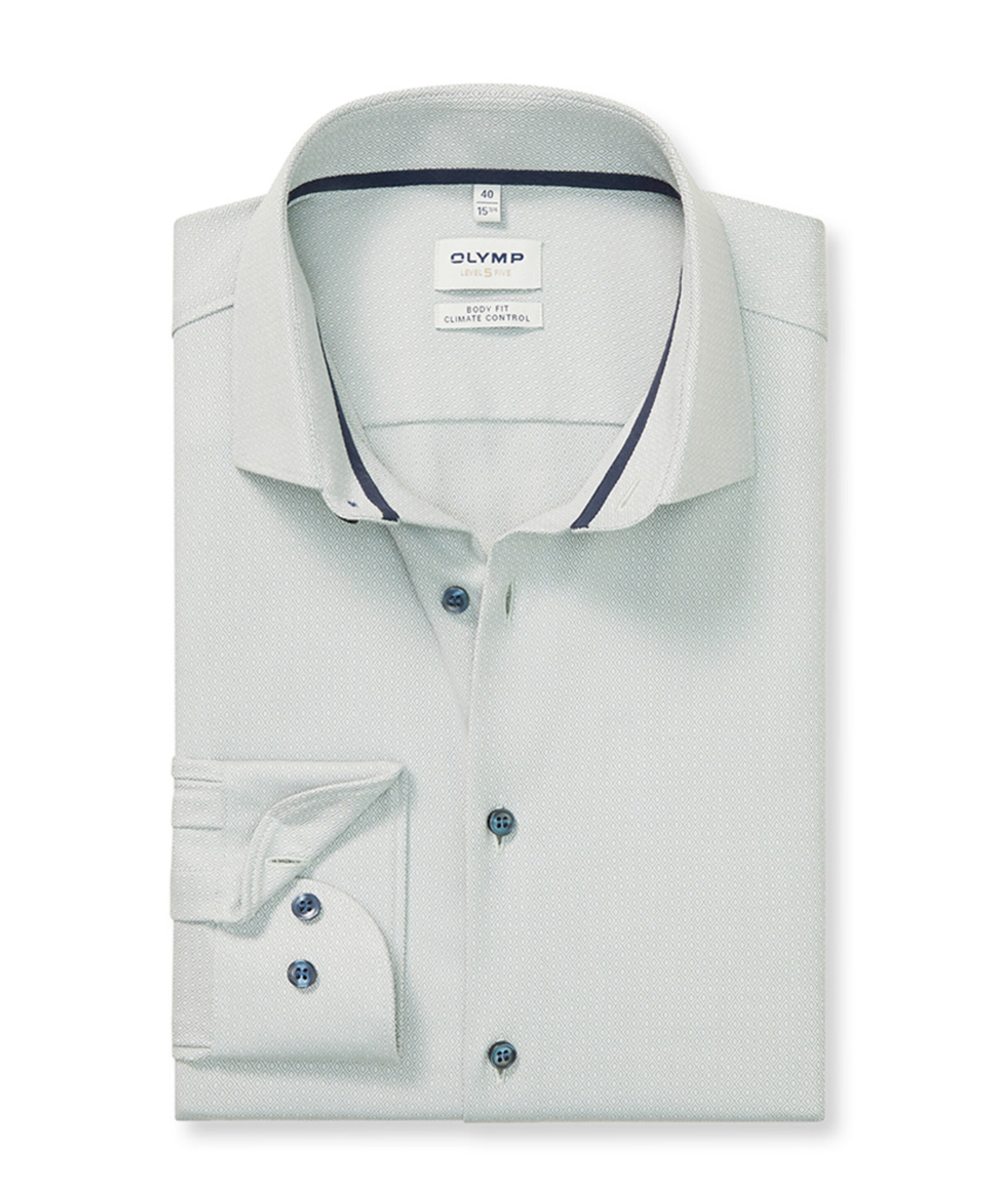 Overhemd lange mouw groen