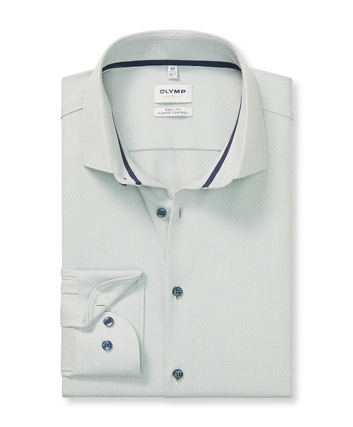 Overhemd lange mouw groen