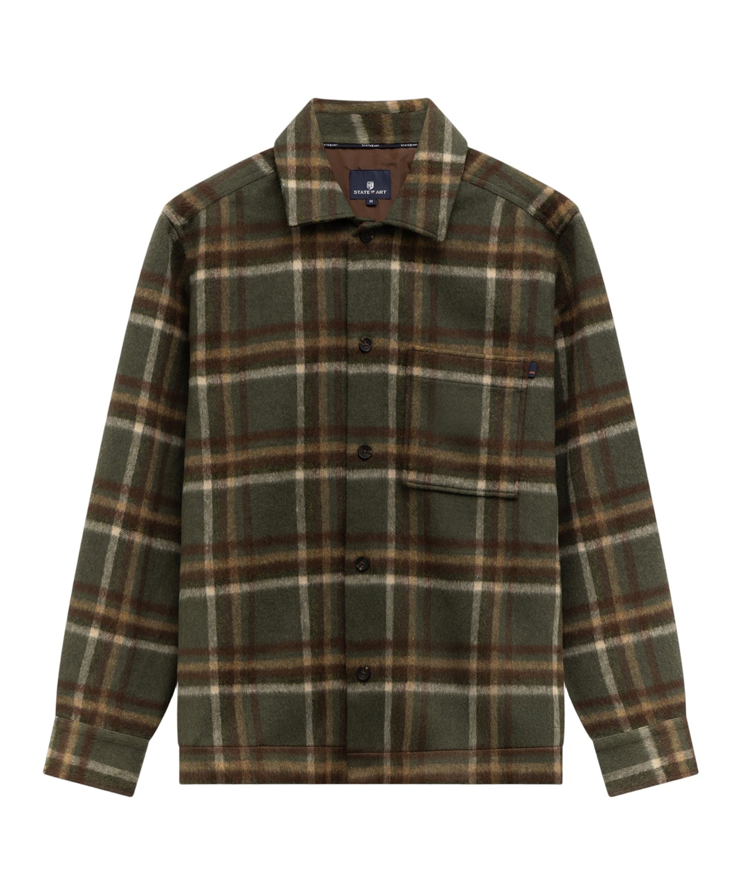Heren overshirt groen