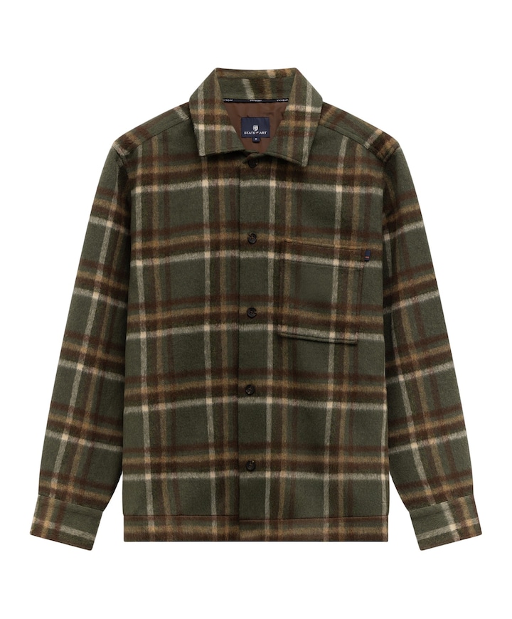 Heren overshirt groen