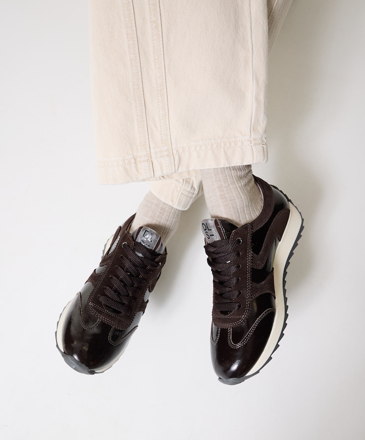 dames sneakers bruin