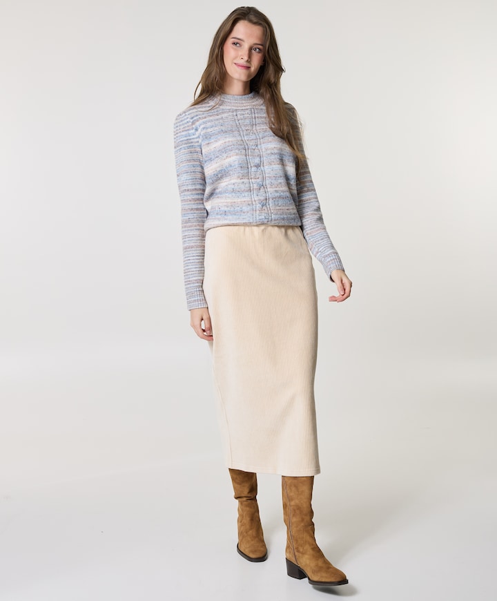 Dames rok beige