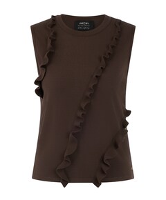 Dames top bruin