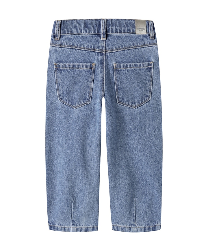 NMFBELLA BARREL GLITTER 4577- meisjes jeans blauw