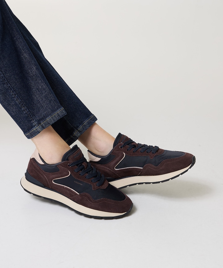 CITY dames sneakers bruin