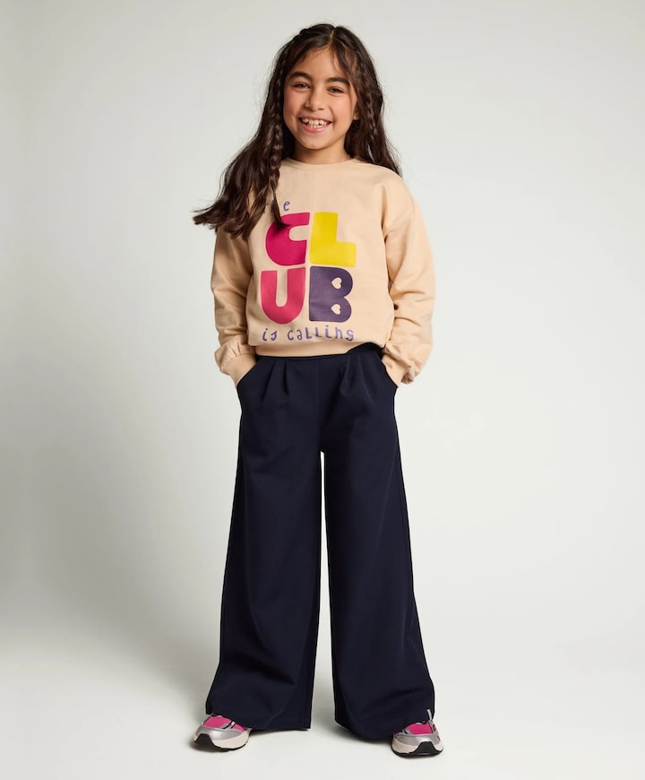 Little pantalon meisjes pantalon blauw