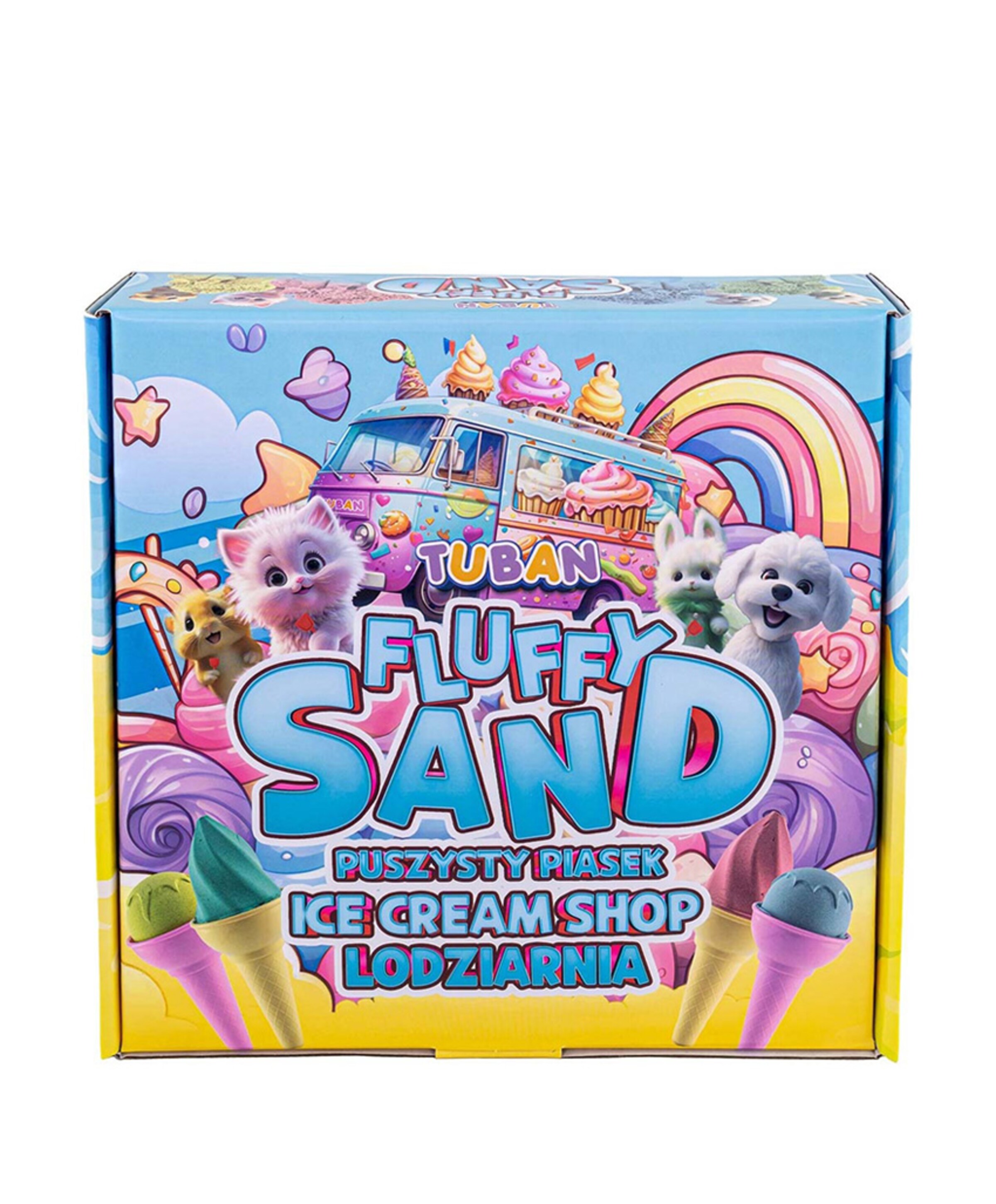 Fluffy sand ice cream shop