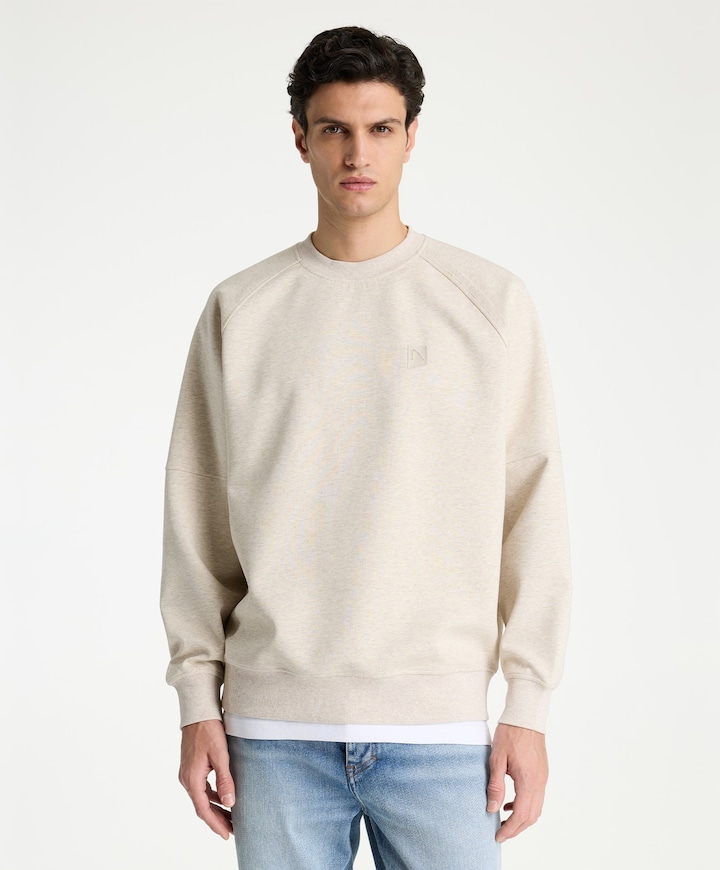 Heren sweater beige
