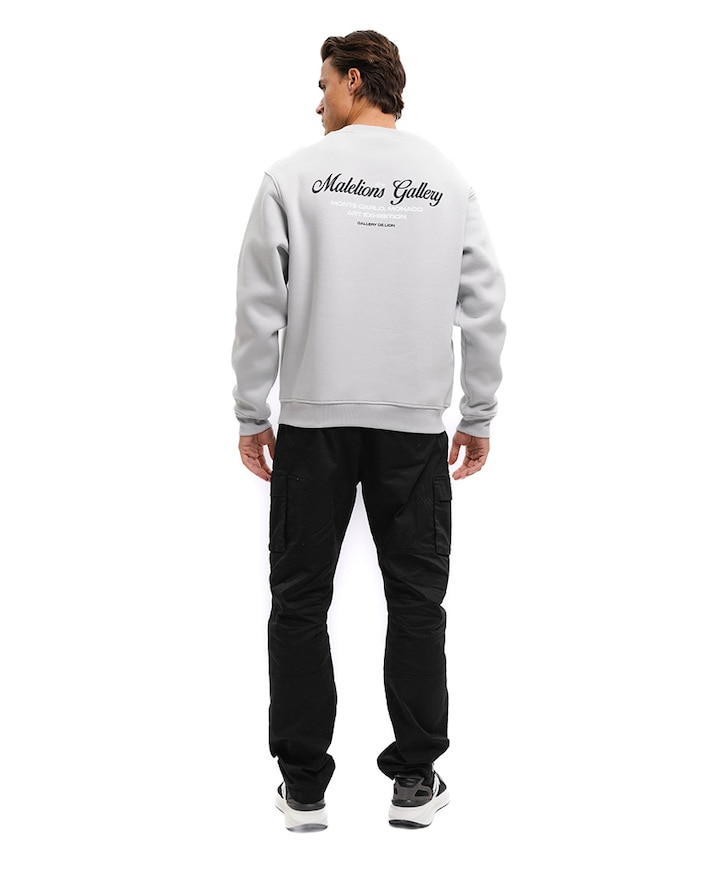 Heren sweater grijs