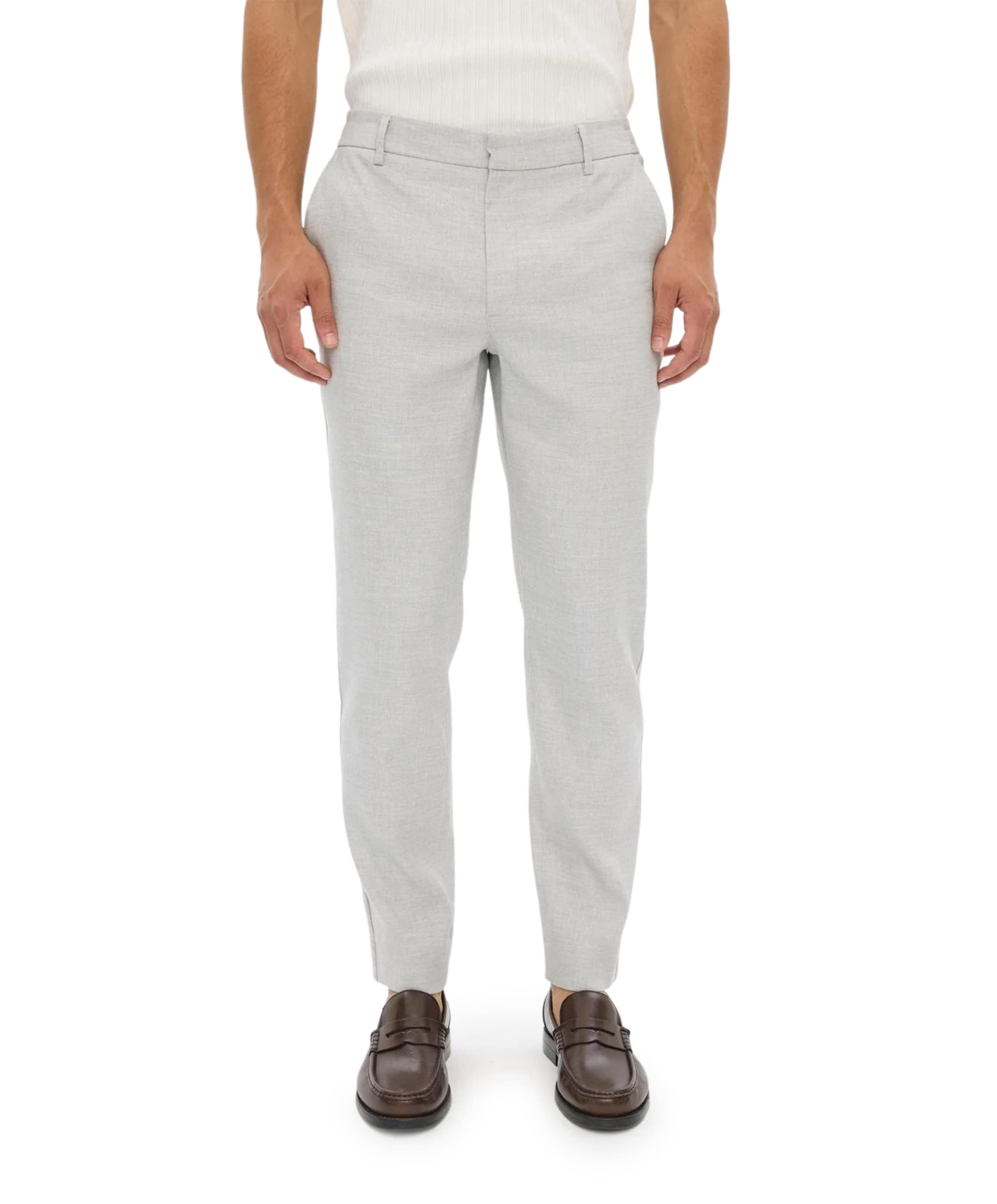 THEOPL 769 CLOUD LINEN heren broek grijs