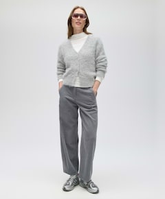 Dames vest grijs