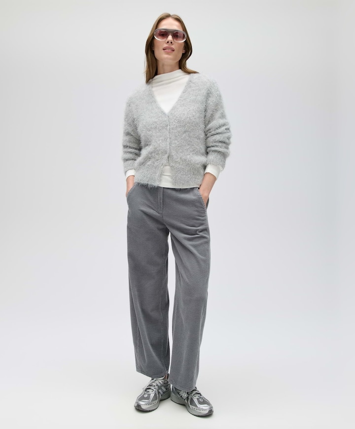 Dames vest grijs