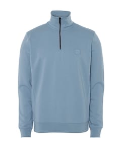 Sweater met rits blauw