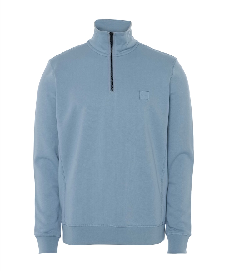 Sweater met rits blauw