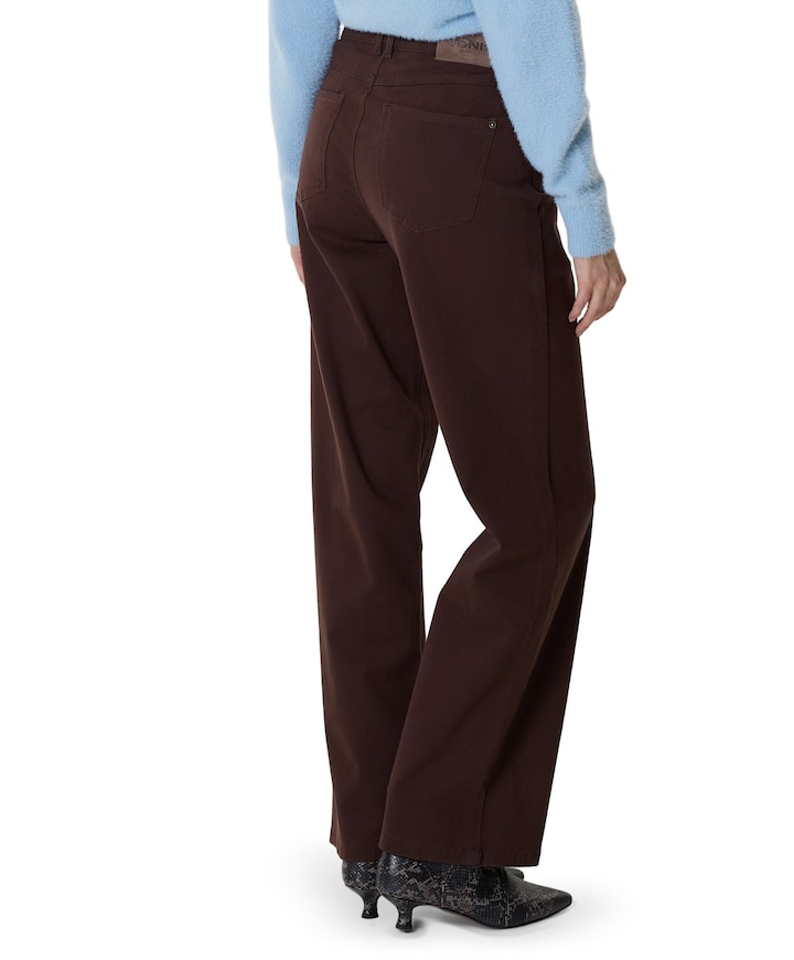 Liv Wide dames broek bruin