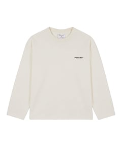Heren longsleeve ecru