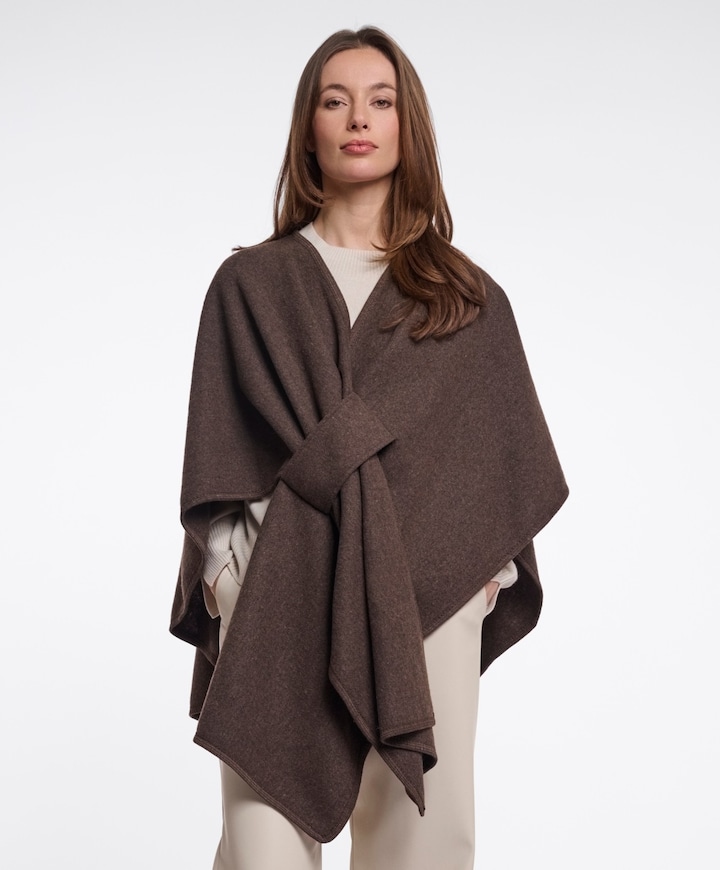 Dames cape bruin