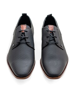 Greg triangle bf  heren veterschoenen zwart