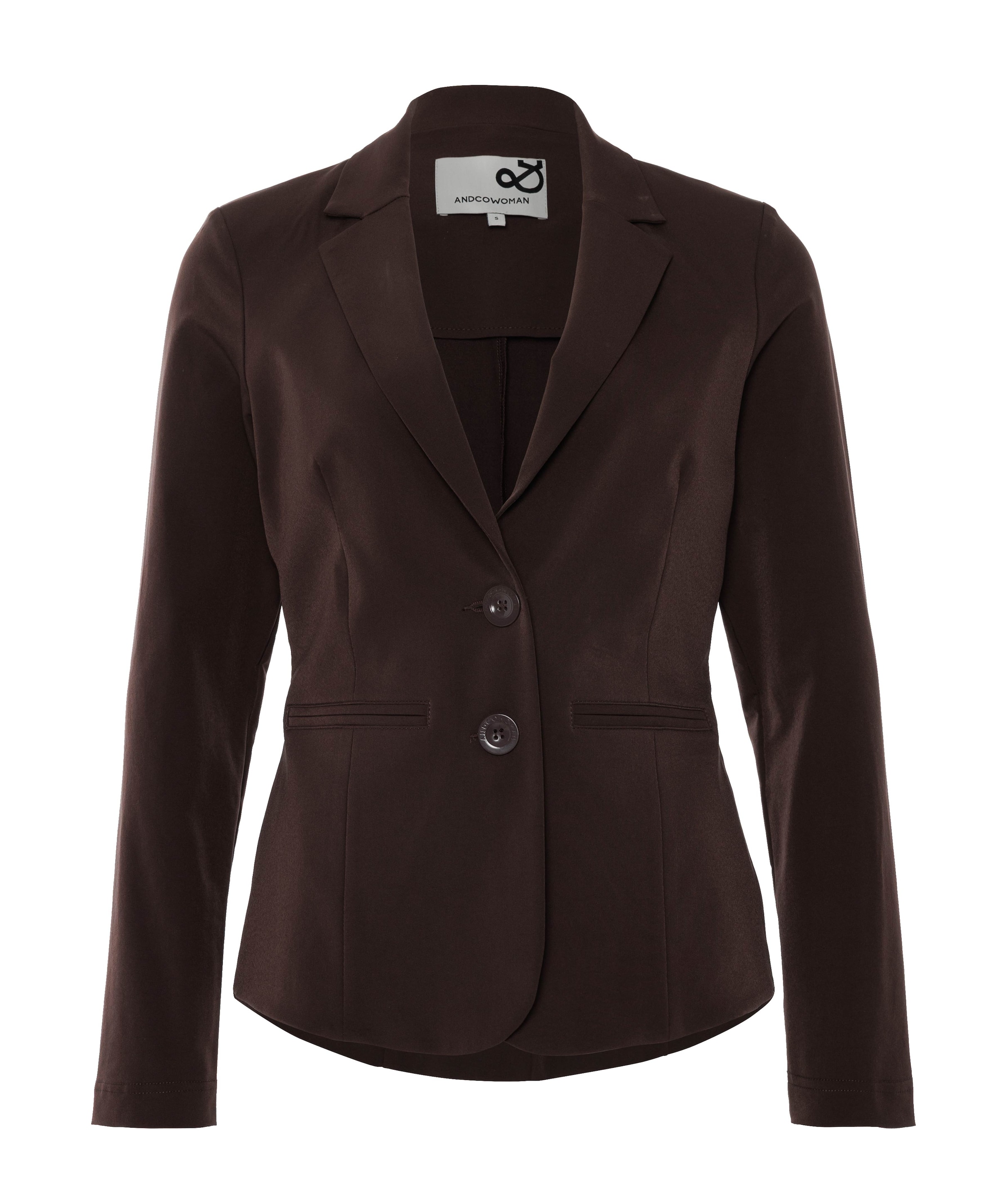 Dames blazer bruin