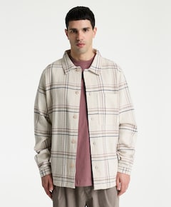 Heren overshirt ecru