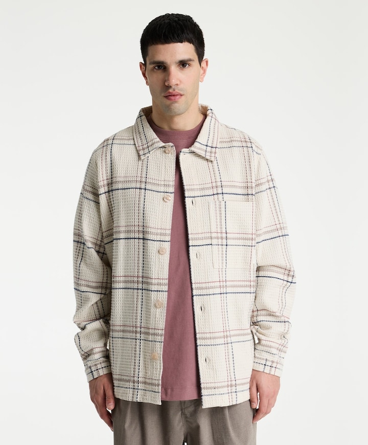 Heren overshirt ecru