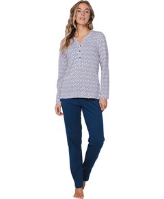 Dames pyjamaset blauw