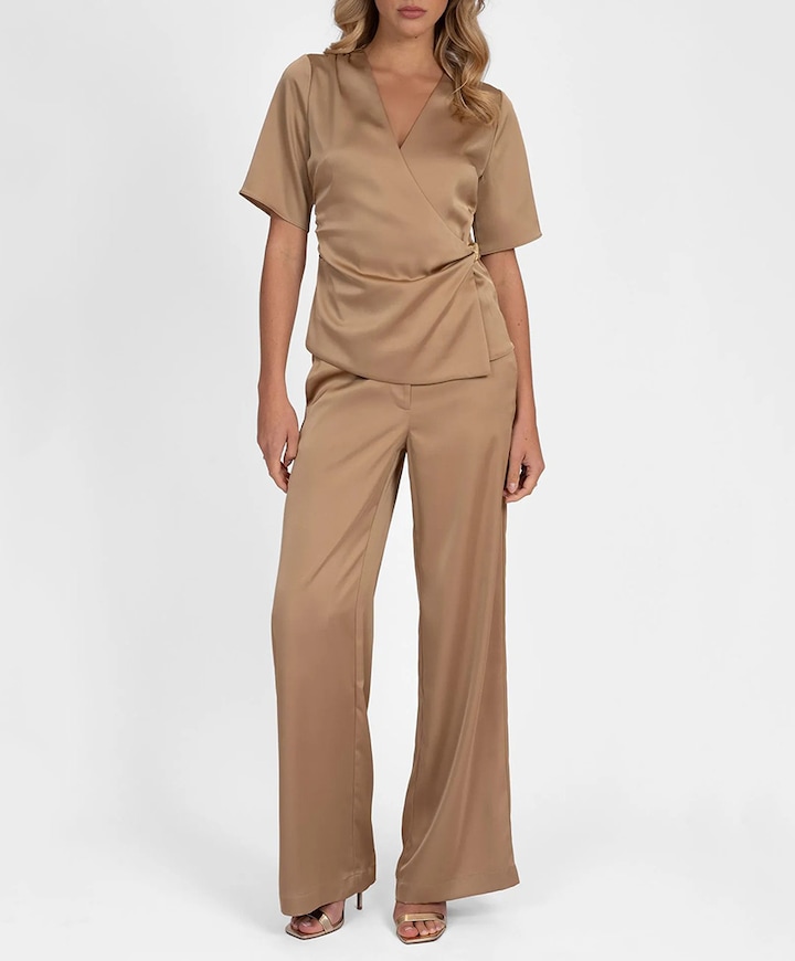 Dames top beige