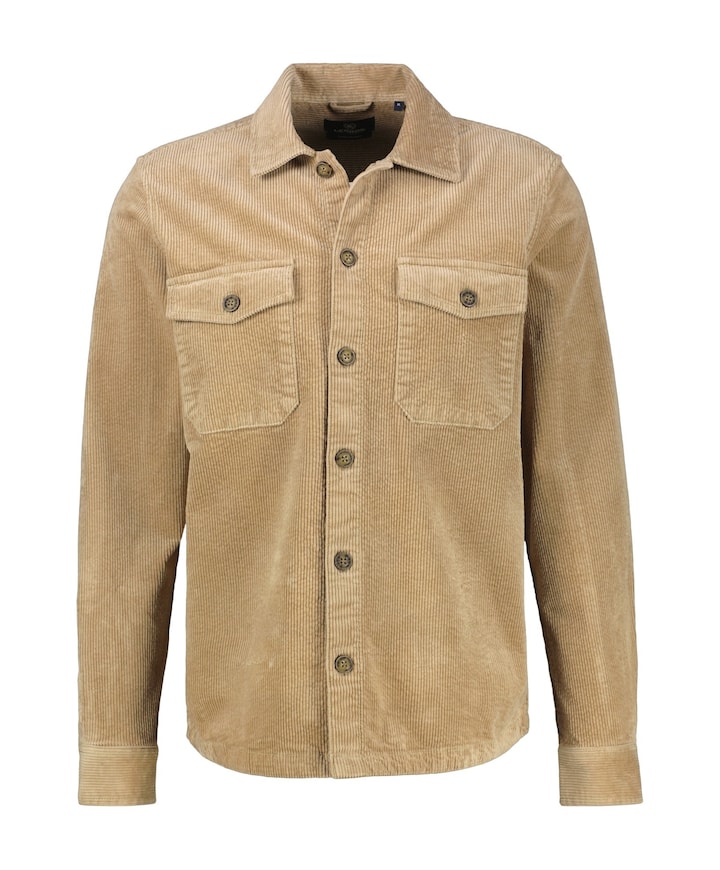 Heren overshirt beige