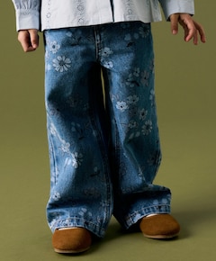 NMFROSE WIDE AOP 2633-IM meisjes jeans blauw
