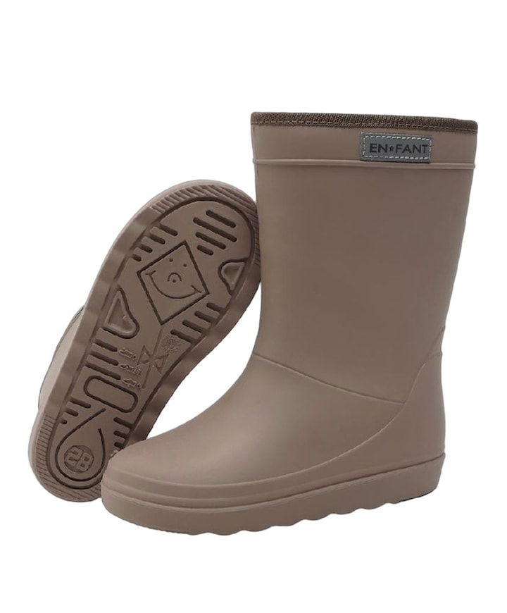Thermo Boots Solid uniseks regenlaarzen bruin