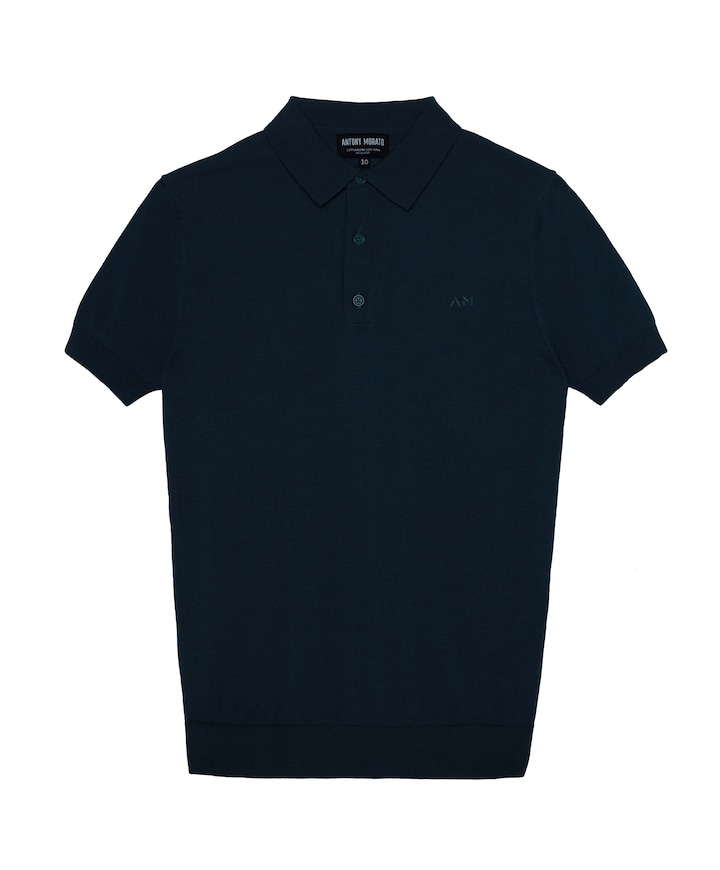 Jongens polo blauw