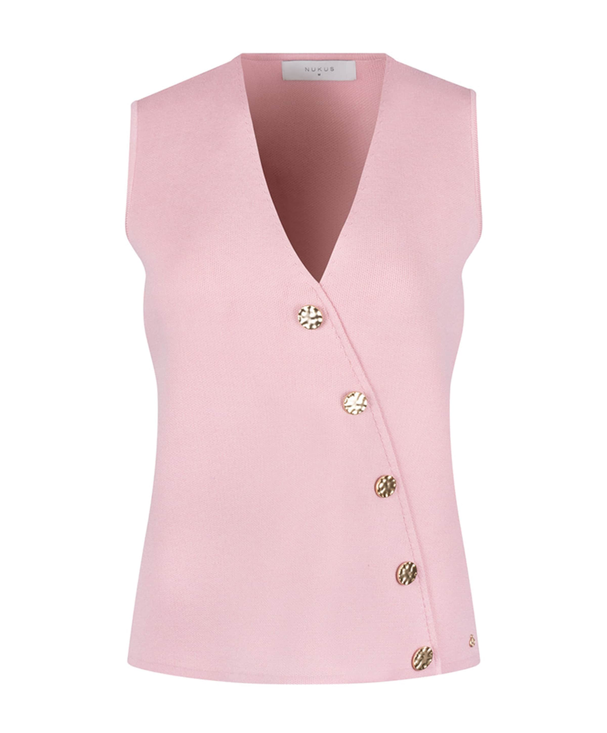 Dames gilet roze