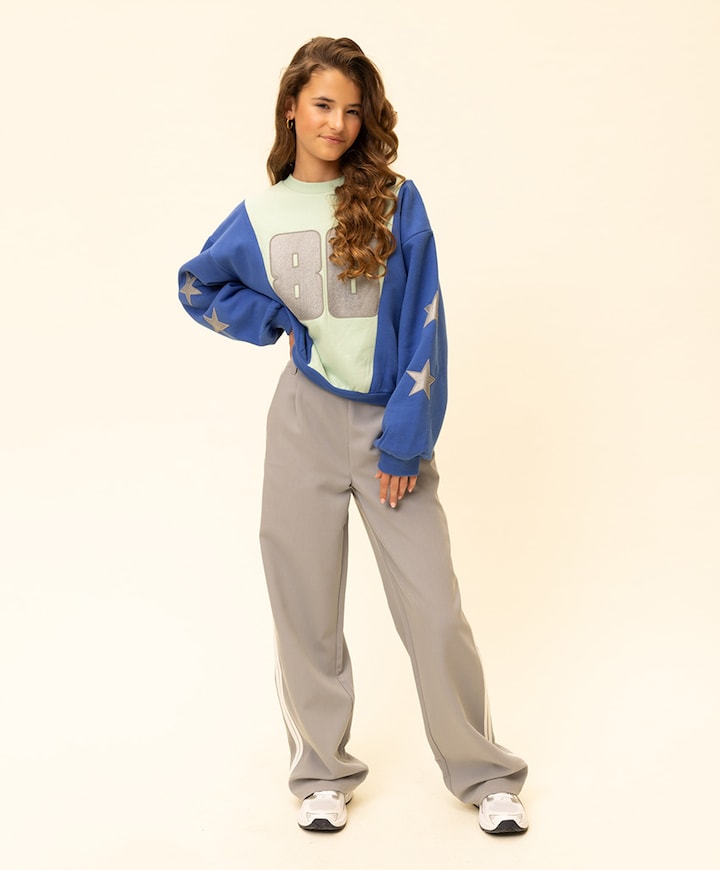 Meisjes sweater blauw