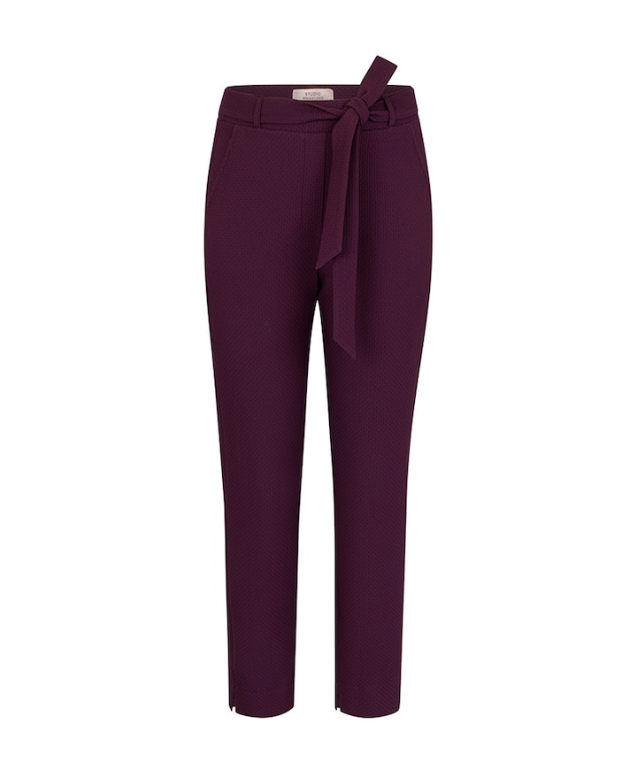 Zarja waffle broek paars