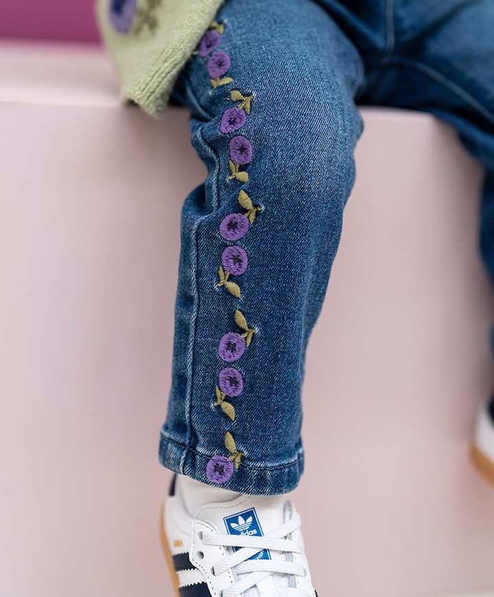 Denim meisjes broek blauw