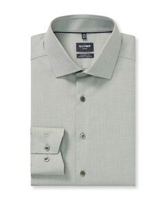 Heren overhemd lange mouw groen