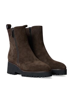 Cassandra dames enkellaarzen bruin