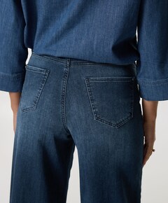 LIVA BELT dames jeans blauw