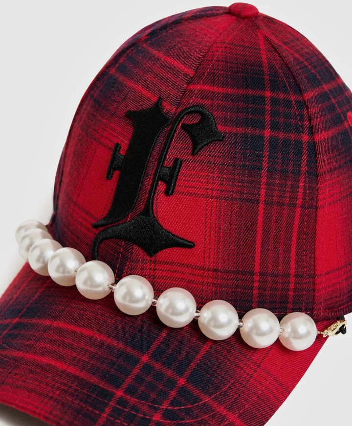 Dames cap rood