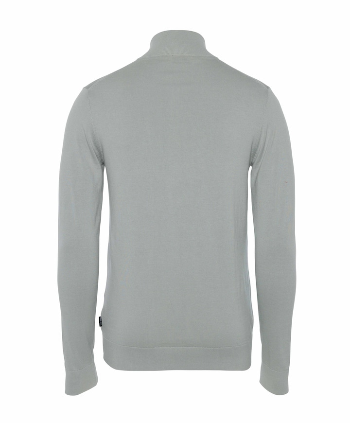 Heren trui met rits groen