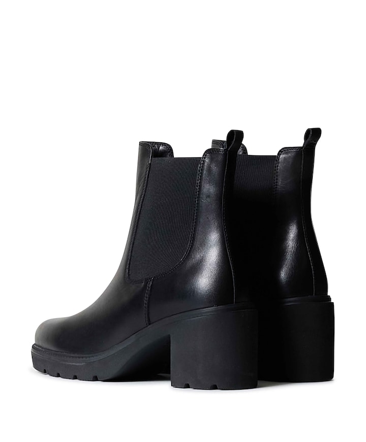 Yvette dames enkellaarzen zwart