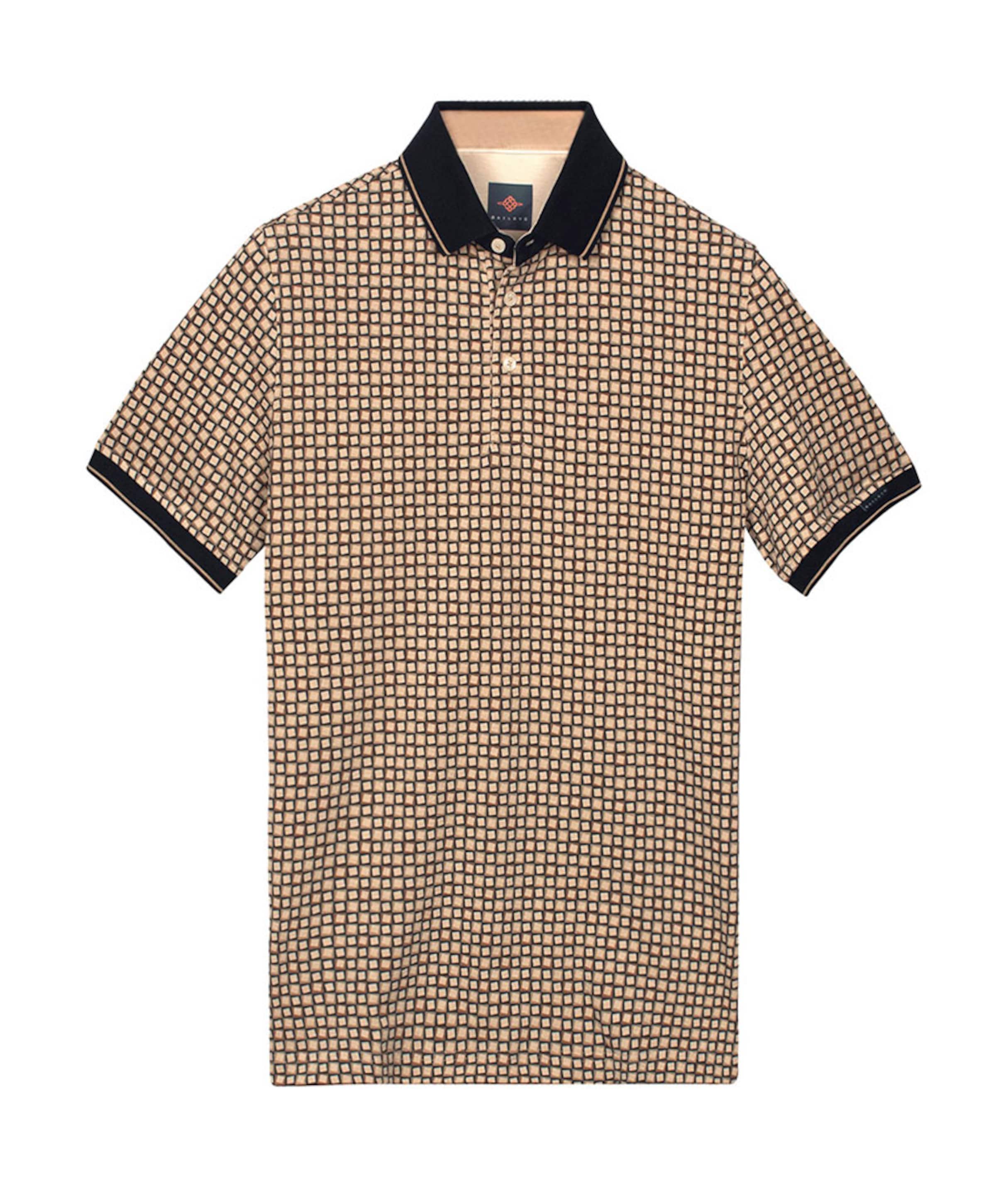 Heren polo beige