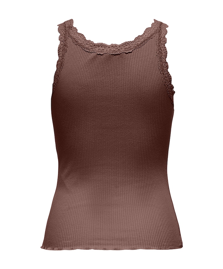 Dames top bruin
