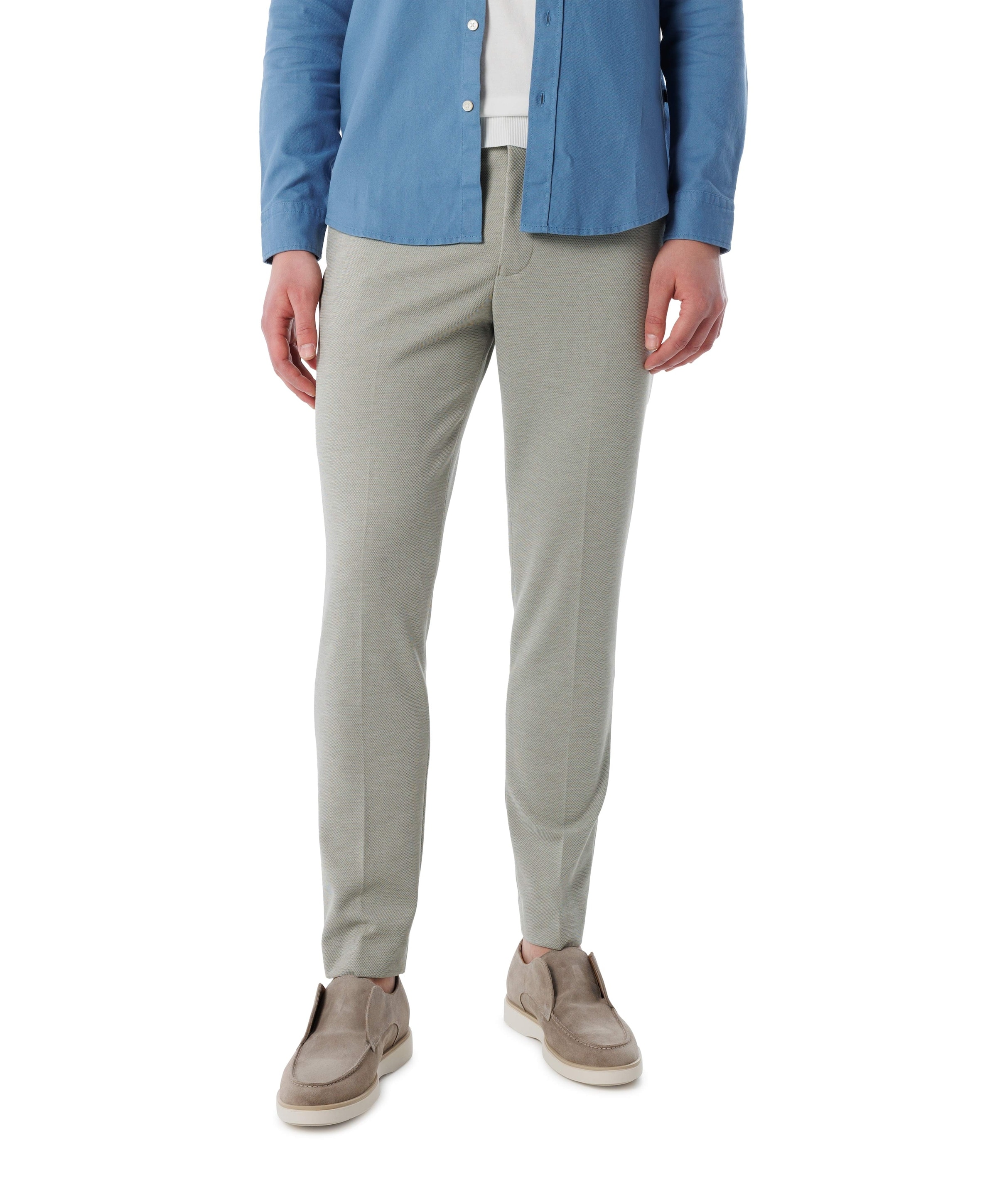 SLHSLIMAITOR JERSEY STRUC TRS FLEX heren broek groen