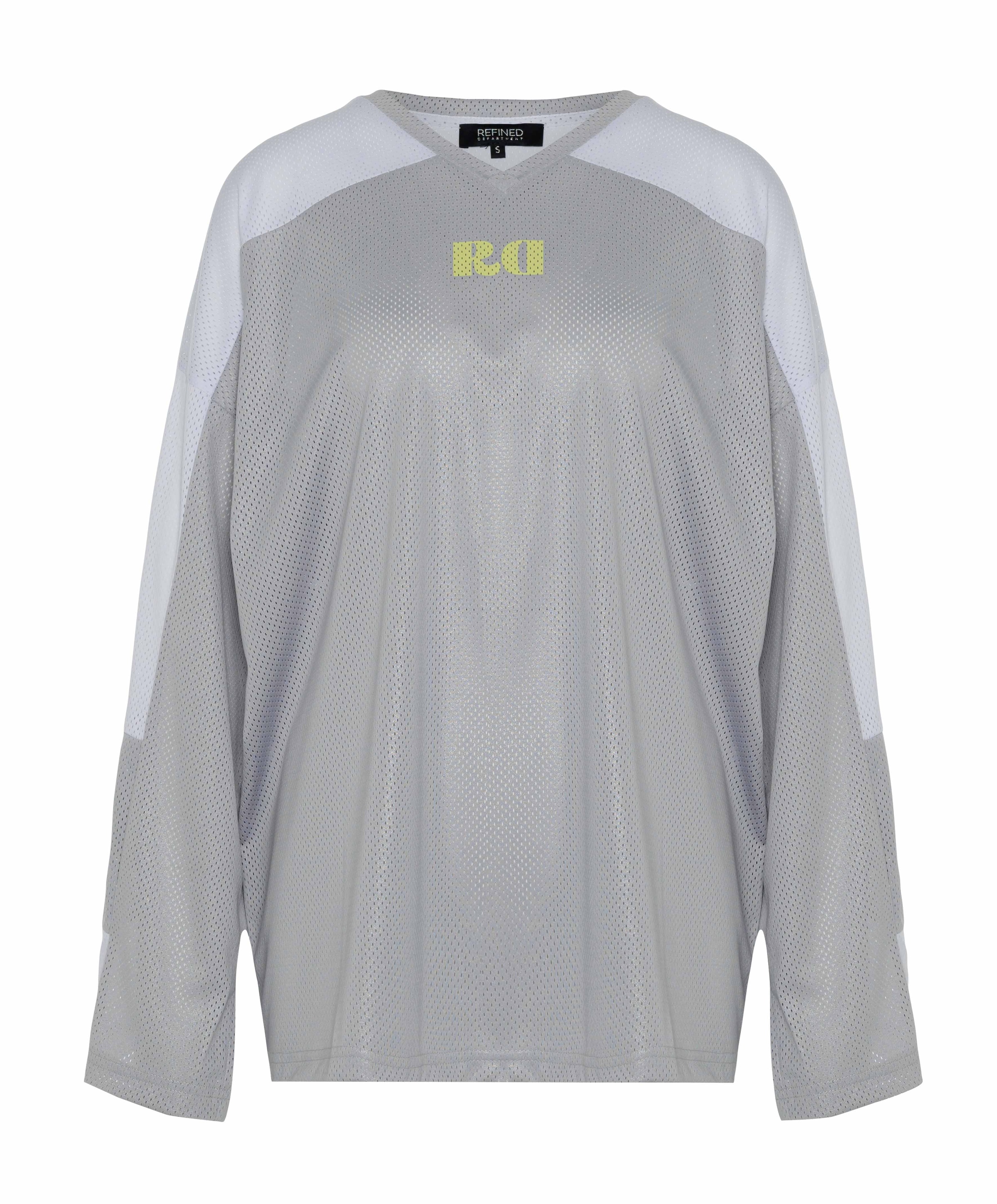 Dames longsleeve grijs