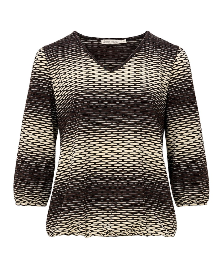 Dames longsleeve bruin